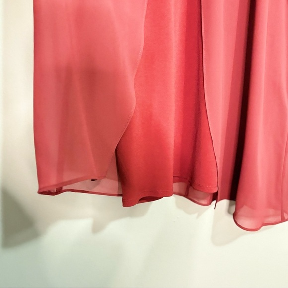 BCBGeneration Red Halter Style Flowy Mini Dress - Picture 10 of 16